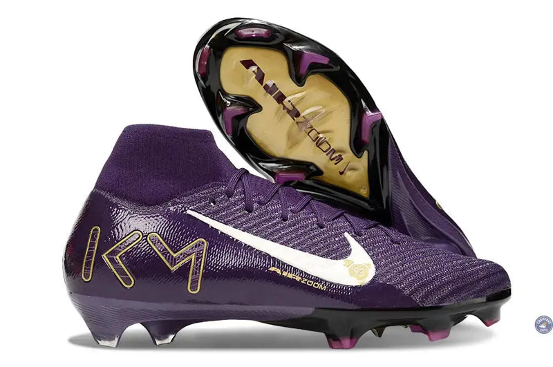 MERCURIAL SUPERFLY 10 ELITE FG MBAPPÉ PERSONAL EDITION - VIOLET/BLANC — visuel 1 sur 4