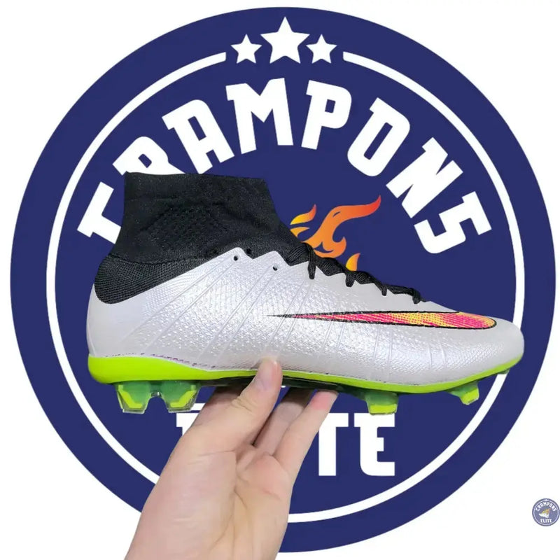 Mercurial Superfly 4 FG Gris/Vert/Orange — visuel 1 sur 1