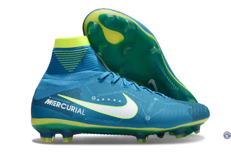 Mercurial Superfly 5 FG Neymar Bleu/Jaune — visuel 1 sur 2