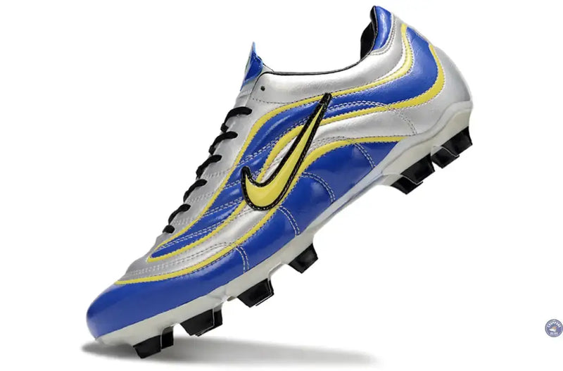 MERCURIAL VAPOR 1 R9 FG - Argenté/Bleu/Jaune — visuel 3 sur 4