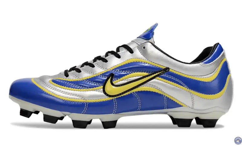 MERCURIAL VAPOR 1 R9 FG - Argenté/Bleu/Jaune — visuel 4 sur 4
