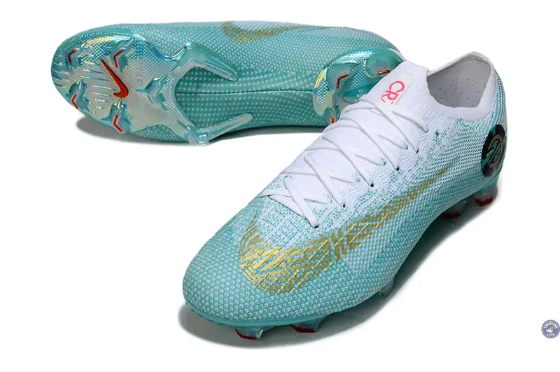 Mercurial Vapor 12 FG Chapter 6 Edição Especial - Vert Turquoise/Blanc/Doré ÉDITION LIMITÉE — visuel 2 sur 4