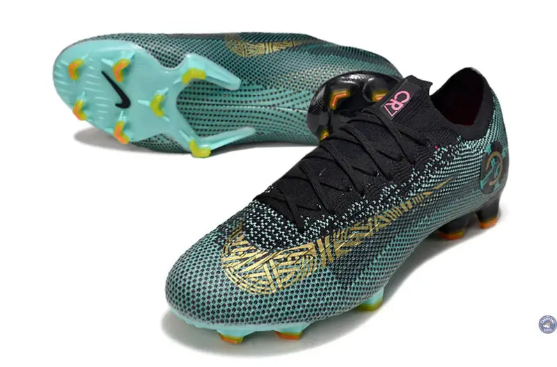 Mercurial Vapor 12 FG CR7 Chapter 6:Born Leader - Vert Turquoise/Jaune vif/Noir — visuel 2 sur 4