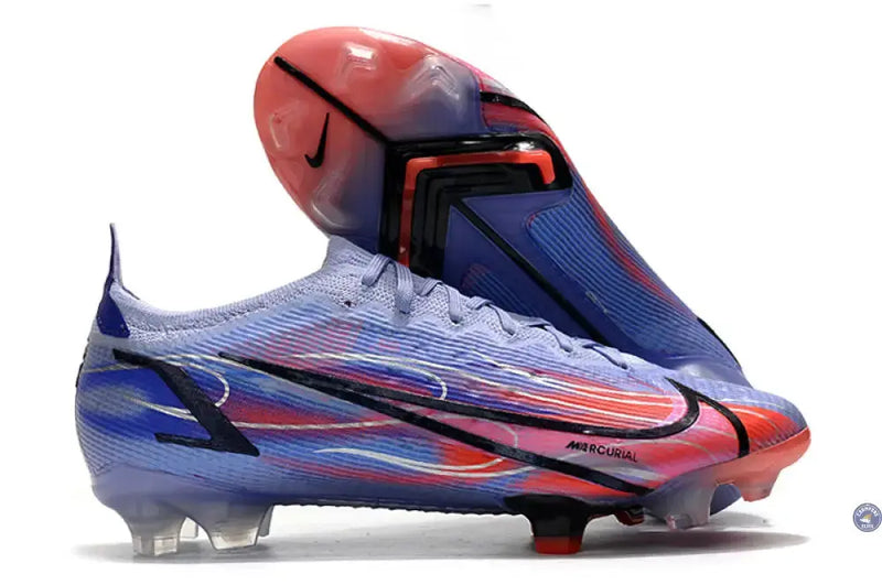 MERCURIAL VAPOR 14 ELITE FG KM FLAMES - VIOLET/ARGENTÉ — visuel 1 sur 4
