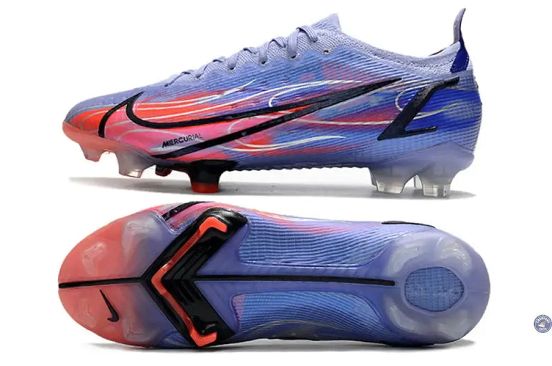 MERCURIAL VAPOR 14 ELITE FG KM FLAMES - VIOLET/ARGENTÉ — visuel 3 sur 4