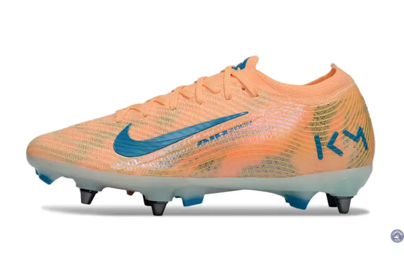 MERCURIAL VAPOR 16 ELITE SG Kylian Mbappe - Orange/Bleu turquoise SG — visuel 3 sur 4