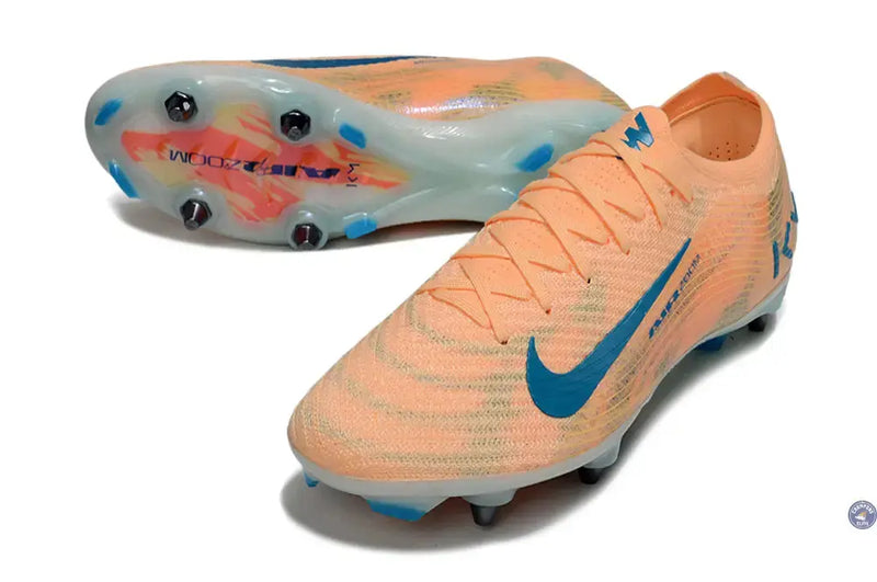 MERCURIAL VAPOR 16 ELITE SG Kylian Mbappe - Orange/Bleu turquoise SG — visuel 1 sur 4