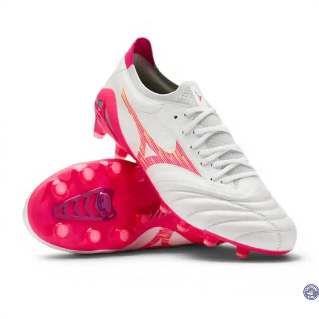 Mizuno Morelia Neo 4 Beta FG - Blanc/Rose Tetra/Violet Fuchsia