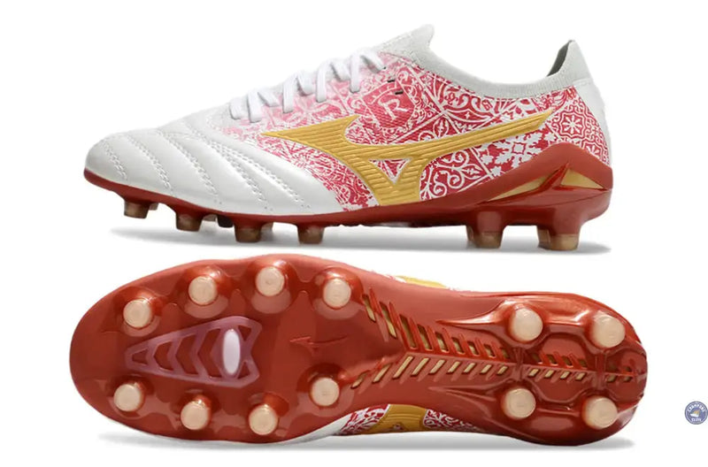 Morelia Neo 4 Beta FG/AG Sergio Ramos 4 Vol. lll - Blanc/Doré/Rouge ÉDITION LIMITÉE — visuel 1 sur 4