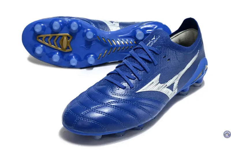 Morelia Neo 4 Elite FG/AG - Bleu/Blanc/Doré — visuel 2 sur 4