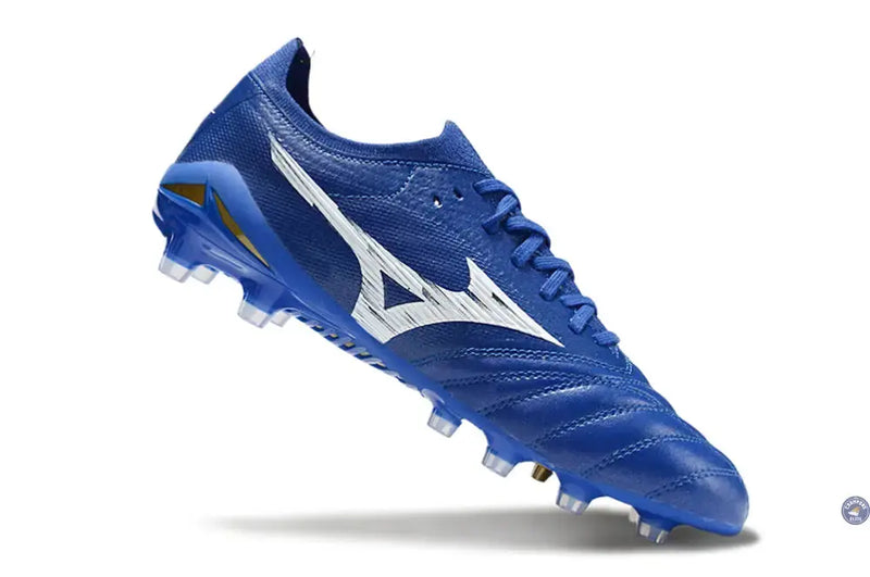 Morelia Neo 4 Elite FG/AG - Bleu/Blanc/Doré — visuel 3 sur 4