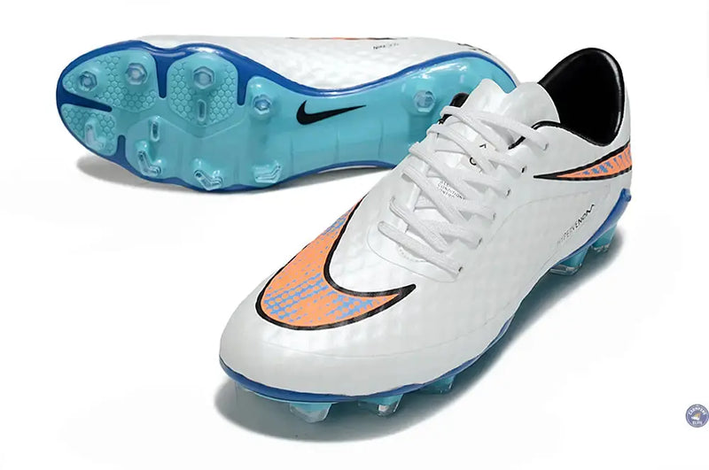 New Hypervenom 1 Phantom FG Blanc/Bleu/Orange — visuel 1 sur 4