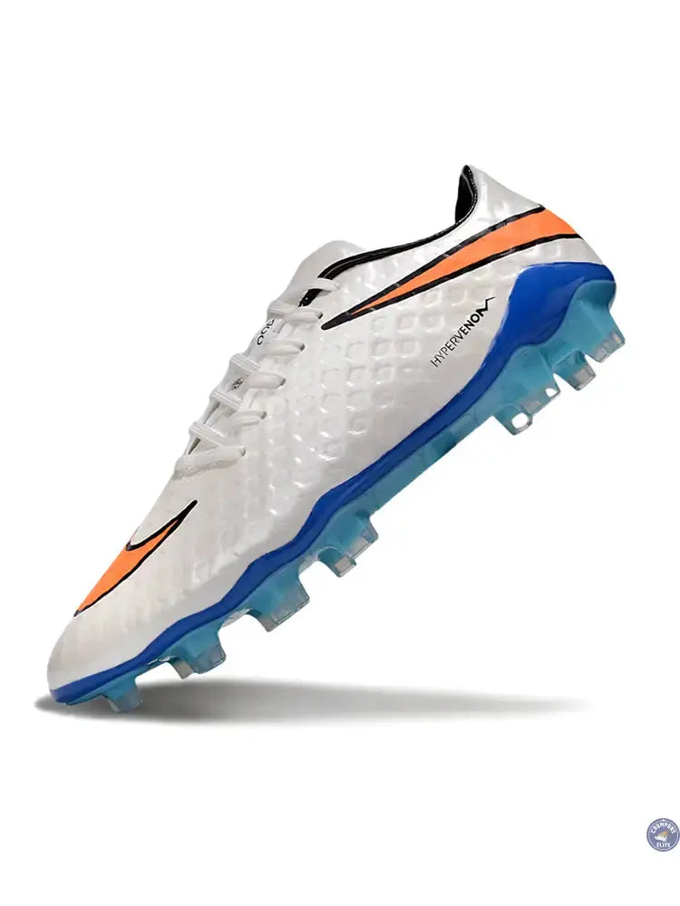 New Hypervenom Phantom 1 FG - Blanc/Bleu/Orange — visuel 4 sur 4