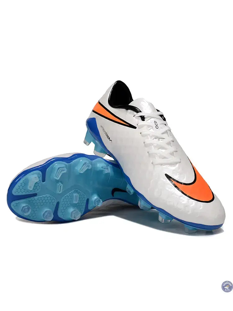 New Hypervenom Phantom 1 FG - Blanc/Bleu/Orange — visuel 2 sur 4