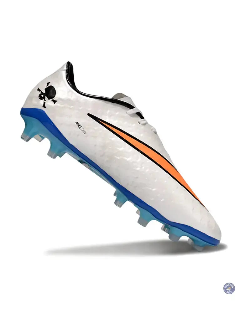 New Hypervenom Phantom 1 FG - Blanc/Bleu/Orange — visuel 3 sur 4