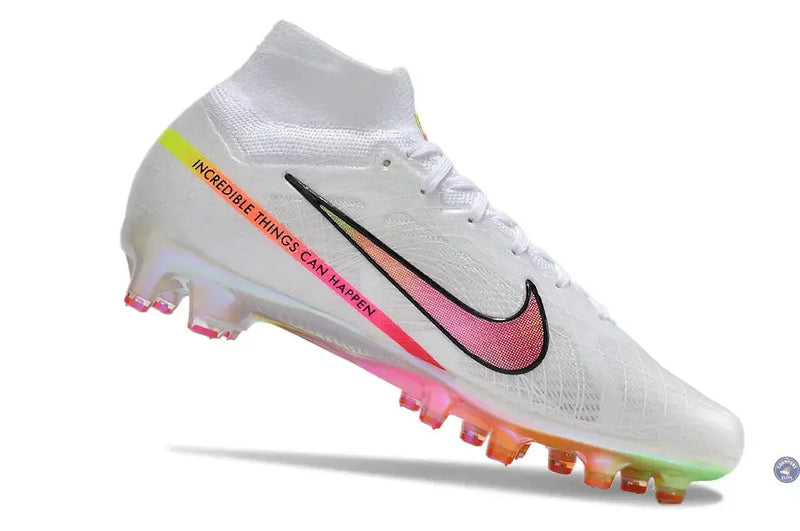 Nike Air Zoom Mercurial Superfly 9 AG x Marcus Rashford - Blanc/Rose/Jaune/Orange — visuel 3 sur 4