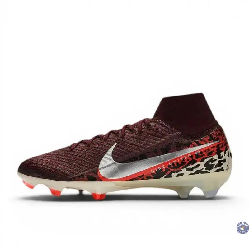 Nike Mercurial Superfly 10 Elite FG United - Bordeaux/Argenté/Universal Red/Gris — visuel 2 sur 4
