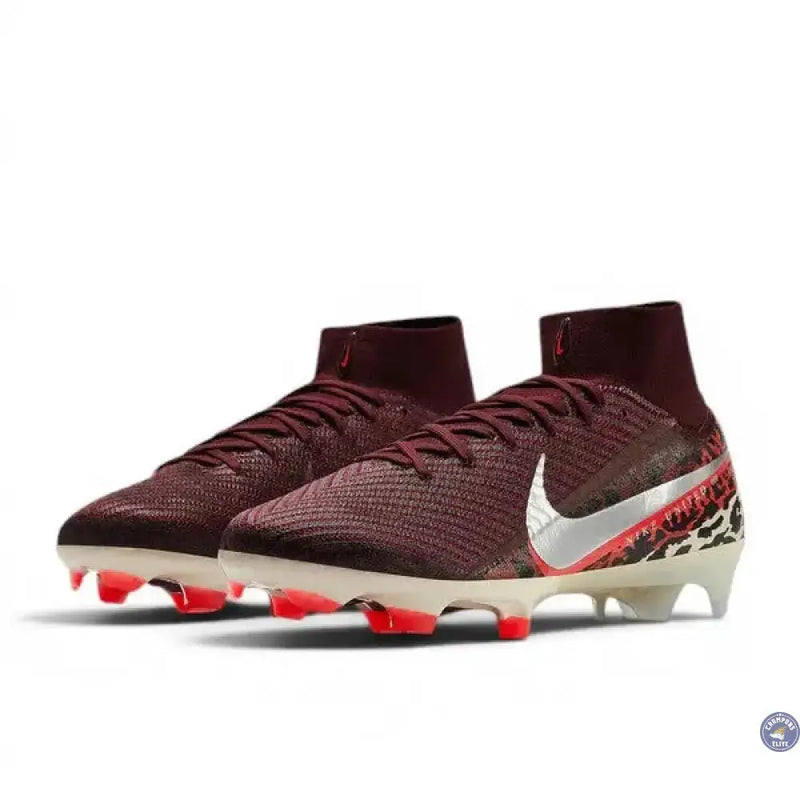 Nike Mercurial Superfly 10 Elite FG United - Bordeaux/Argenté/Universal Red/Gris — visuel 4 sur 4
