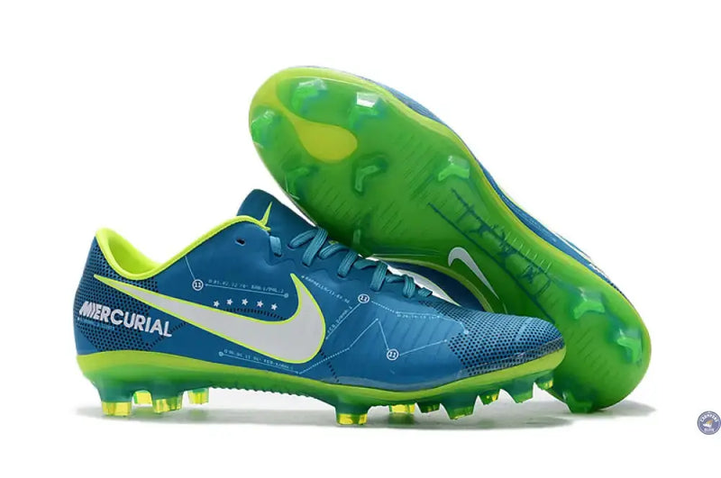 Nike Mercurial Vapor 11 Elite FG Neymar - Bleu/Vert — visuel 1 sur 1