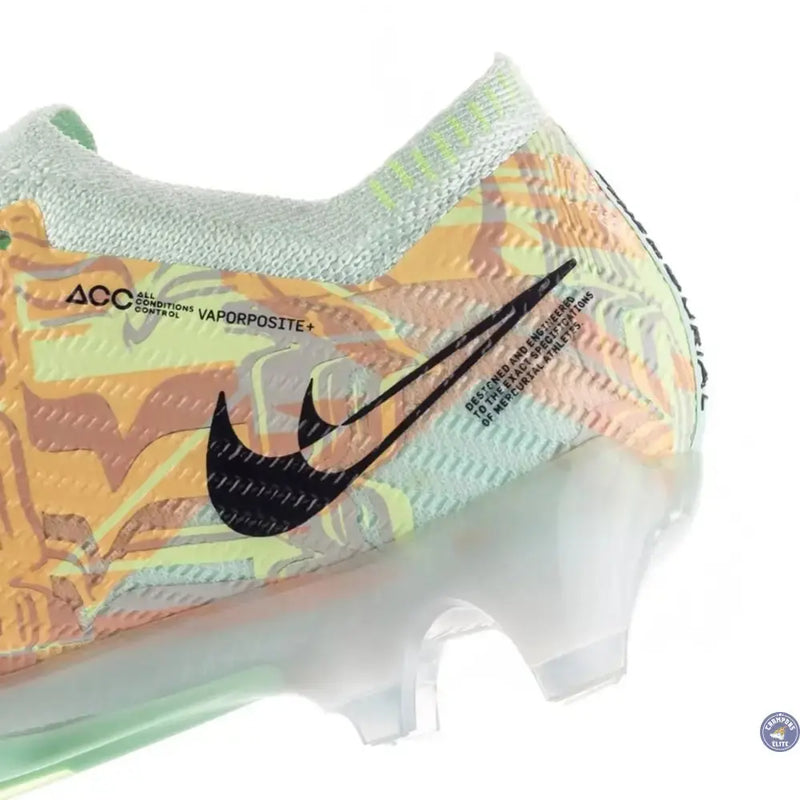 Nike Mercurial Vapor 15 Elite FG Bonded - Vert/Bleu/Orange — visuel 4 sur 4