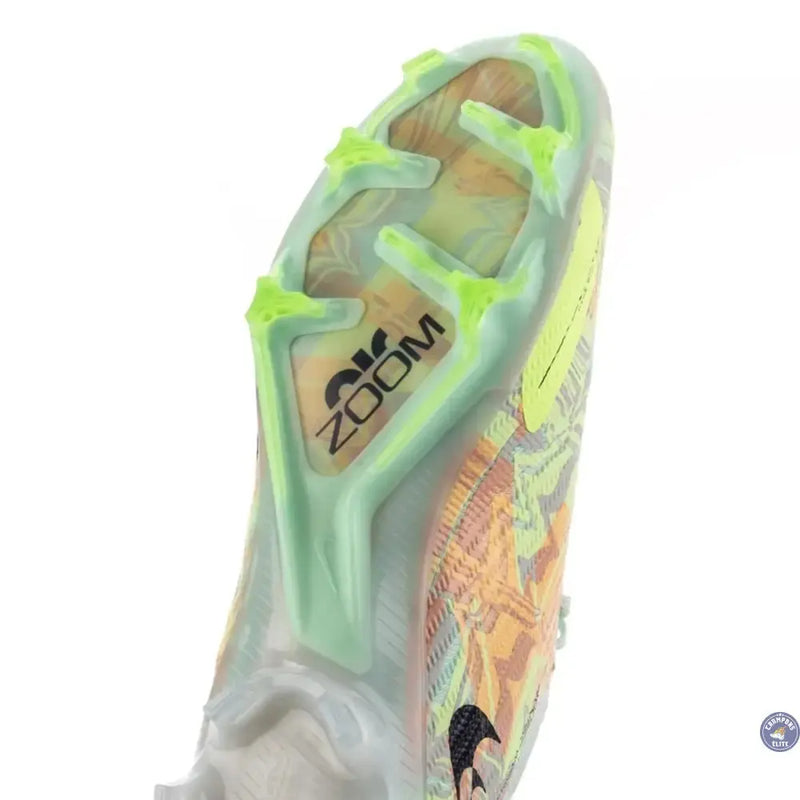 Nike Mercurial Vapor 15 Elite FG Bonded - Vert/Bleu/Orange — visuel 3 sur 4
