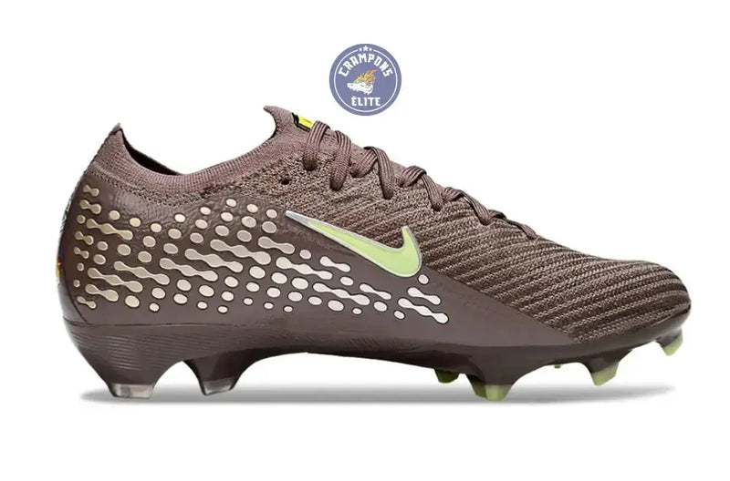 Nike Mercurial Vapor 16 Elite FG Mbappe Personal Edition - Marron/Vert/Argenté — visuel 4 sur 4