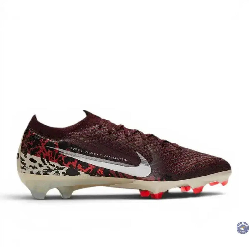 Nike Mercurial Vapor 16 Elite FG United - Bordeaux/Argenté/Universal Red/Gris — visuel 3 sur 4