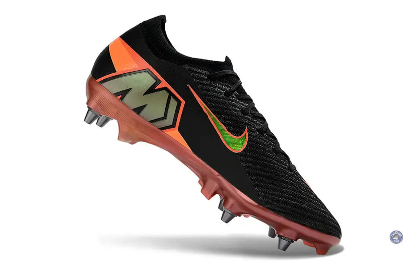 Nike Mercurial Vapor 16 Elite SG Heat Up - Noir/Orange — visuel 3 sur 4