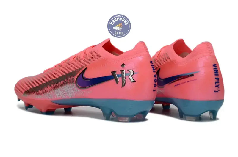 Nike Mercurial Vapor 16 FG Vinicius Jr. Sunset Pulse - Rose/Argent/Bleu — visuel 4 sur 4