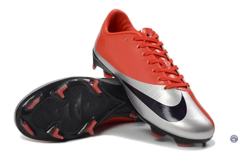 Nike Mercurial Vapor 5 Superfly Regen Cristiano FG 2009 - Rouge/Noir/Argenté — visuel 2 sur 4