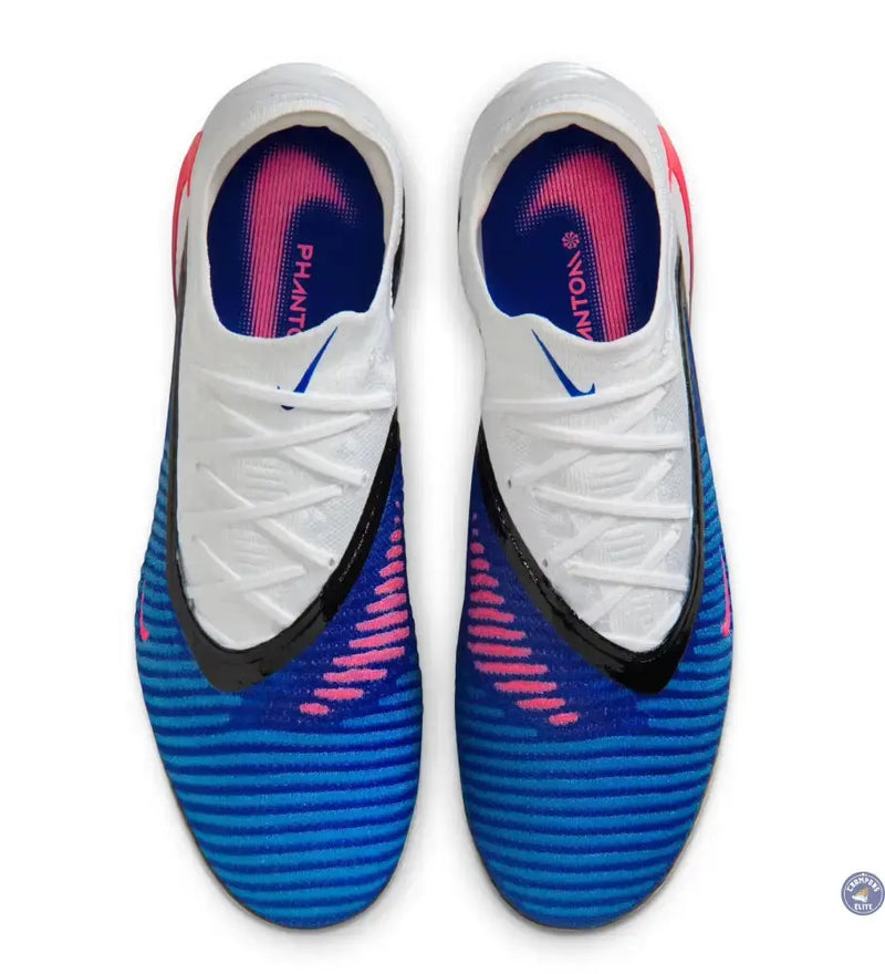 Nike Phantom 6 Elite Low Cut FG Attack Pack - Bleu/Blanc/Noir/Rose — visuel 4 sur 4