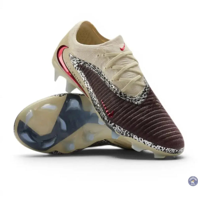 Nike Phantom 6 Elite Low Cut FG United - Bordeaux/Universal Red/Gris