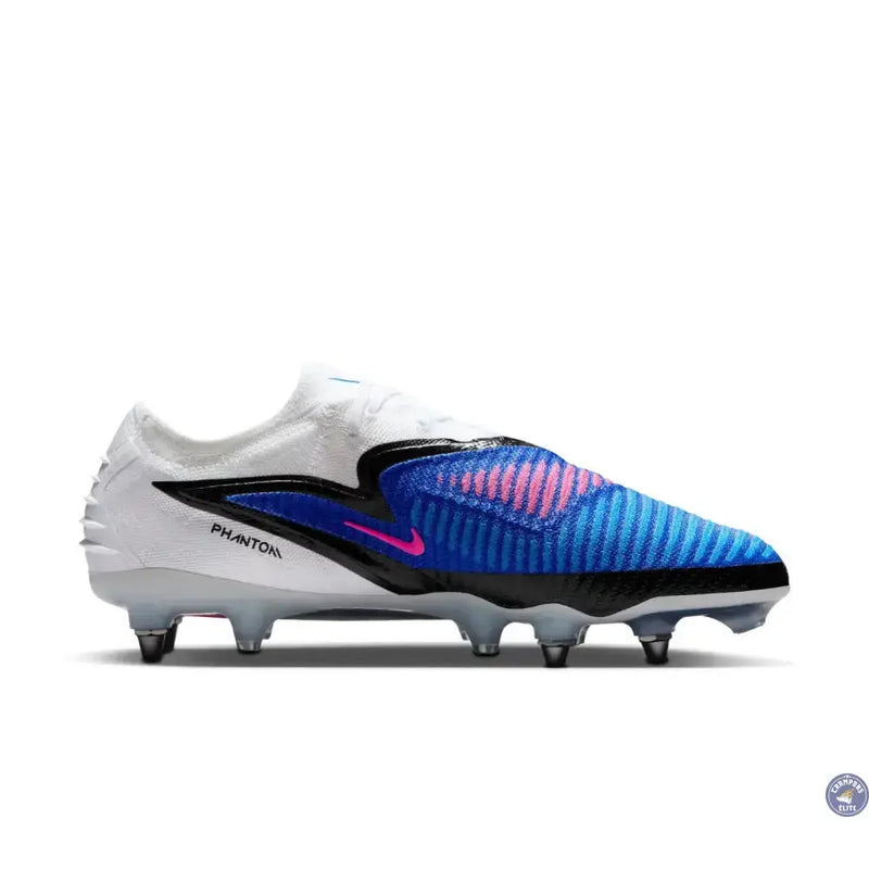 Nike Phantom 6 Elite Low Cut SG Attack Pack - Bleu/Blanc/Noir/Rose — visuel 3 sur 4