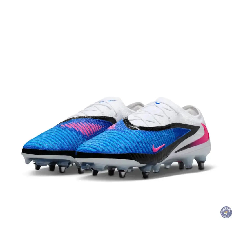 Nike Phantom 6 Elite Low Cut SG Attack Pack - Bleu/Blanc/Noir/Rose — visuel 1 sur 4