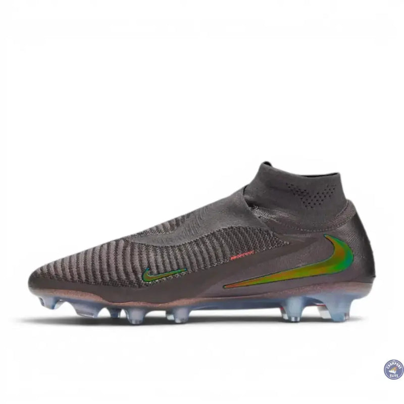 Nike Phantom 6 High Elite FG Heat-Up - Cendre Moy/Or Ambré/Noir — visuel 2 sur 4