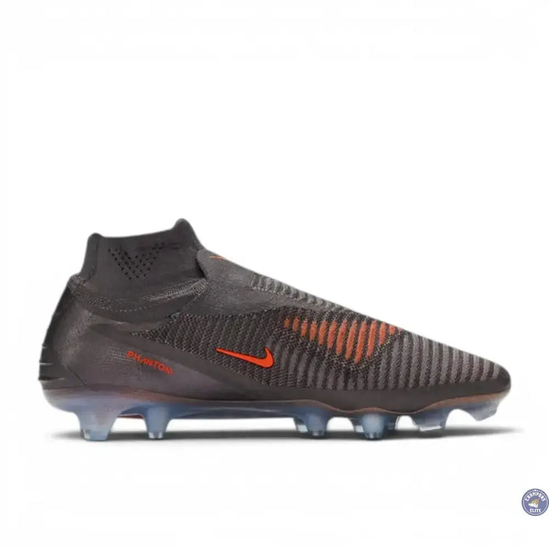 Nike Phantom 6 High Elite FG Heat-Up - Cendre Moy/Or Ambré/Noir — visuel 3 sur 4