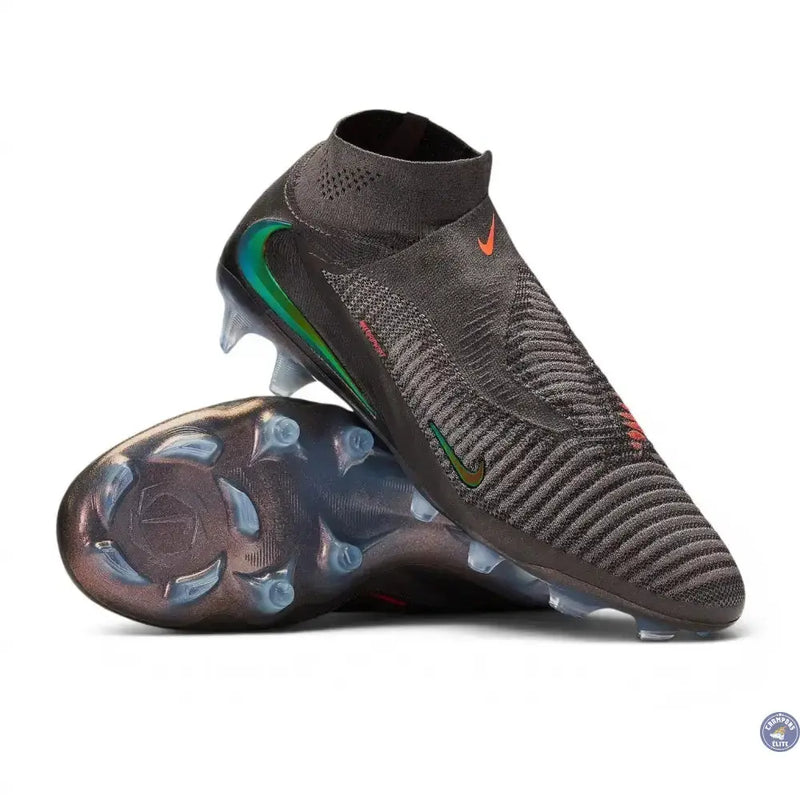 Nike Phantom 6 High Elite FG Heat-Up - Cendre Moy/Or Ambré/Noir — visuel 1 sur 4