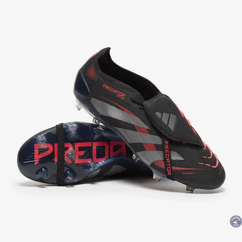 Predator 25 Elite Fold-over Tongue FG Stealth Victory - Noir/Gris/Lucid Red — visuel 1 sur 4