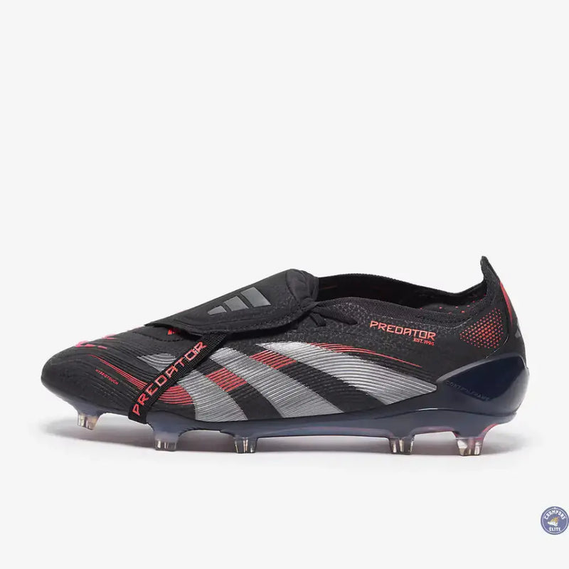 Predator 25 Elite Fold-over Tongue FG Stealth Victory - Noir/Gris/Lucid Red — visuel 3 sur 4