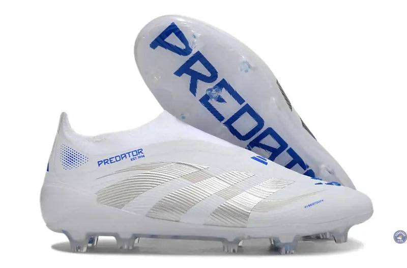 Predator 25 Elite Laceless FG Polar Victory - Blanc/Argenté/Bleu — visuel 1 sur 1