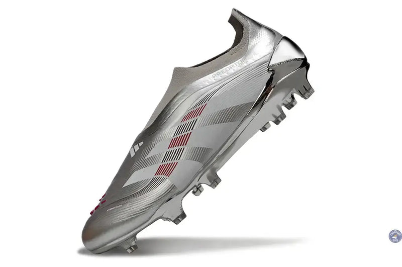 Predator 25 Laceless FG Bellingham - Argent/Bordeaux — visuel 4 sur 4
