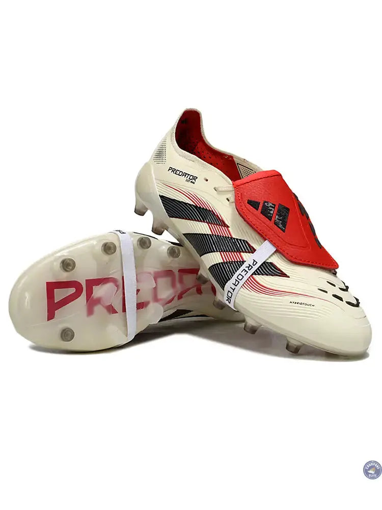 Predator Elite Fold-over Tongue AG Champagne - Blanc/Noir/Pure Ruby — visuel 2 sur 4
