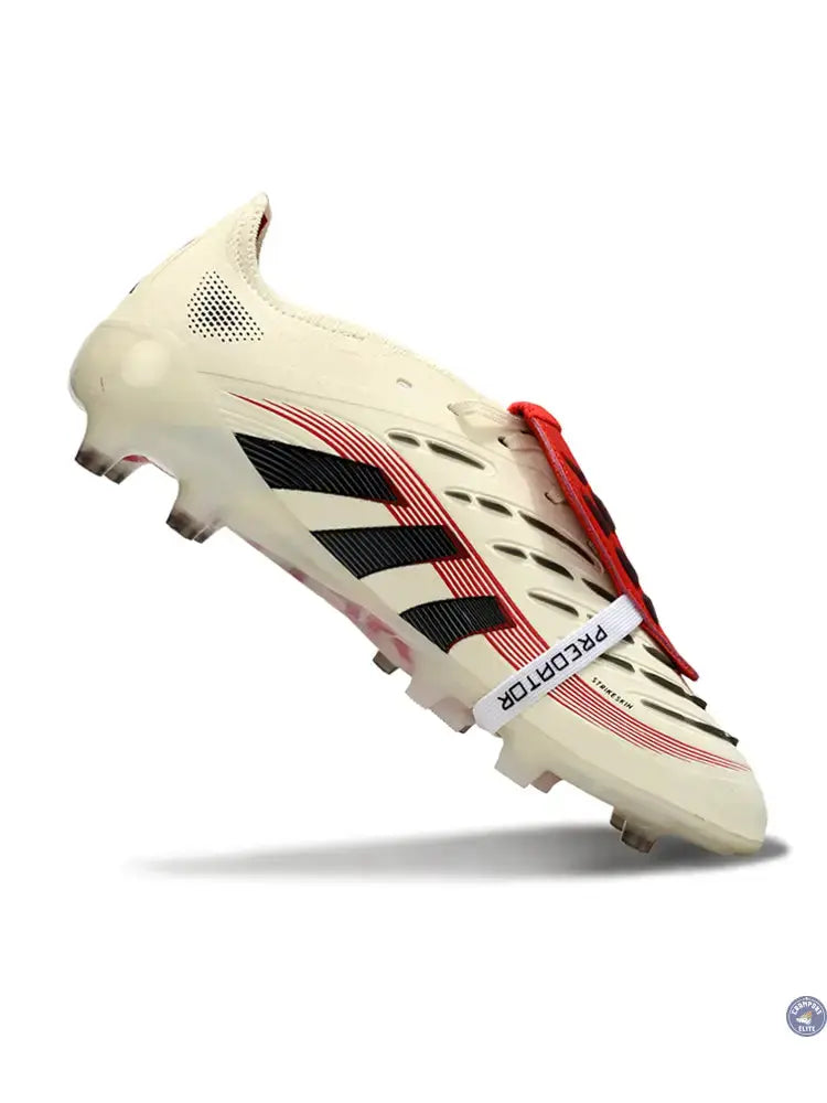 Predator Elite Fold-over Tongue AG Champagne - Blanc/Noir/Pure Ruby — visuel 3 sur 4