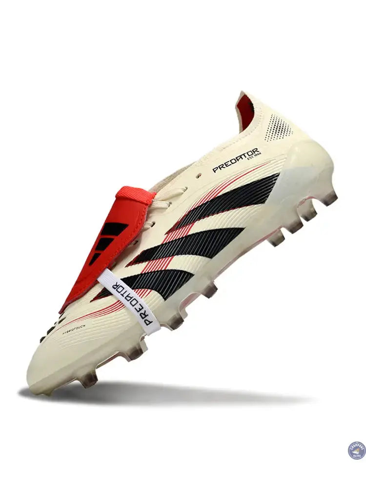 Predator Elite Fold-over Tongue AG Champagne - Blanc/Noir/Pure Ruby — visuel 4 sur 4