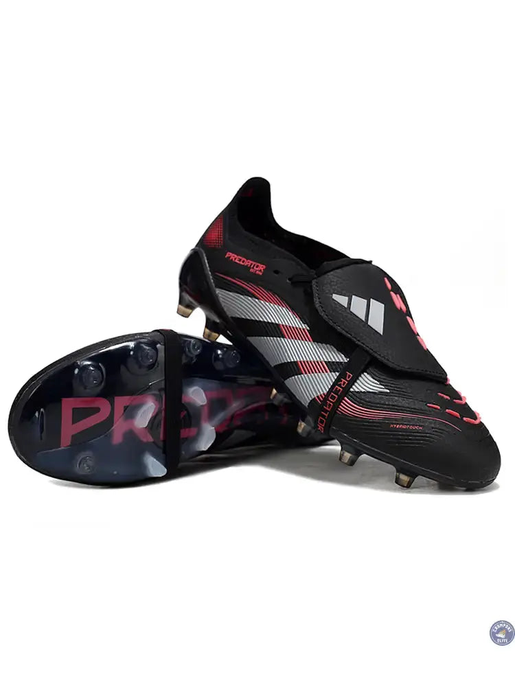 Predator Elite Fold-over Tongue AG Stealth Victory - Noir/Gris/Lucid Red — visuel 2 sur 4