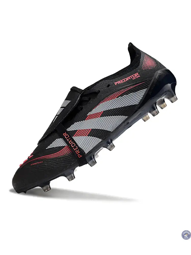 Predator Elite Fold-over Tongue AG Stealth Victory - Noir/Gris/Lucid Red — visuel 4 sur 4
