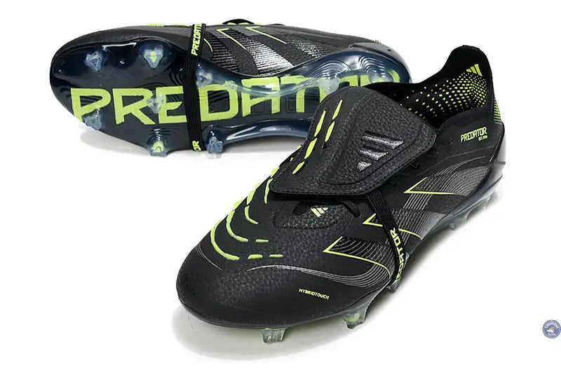 Predator Elite Fold-over Tongue FG - Electric Stealth - Noir/Vert Fluo — visuel 1 sur 4