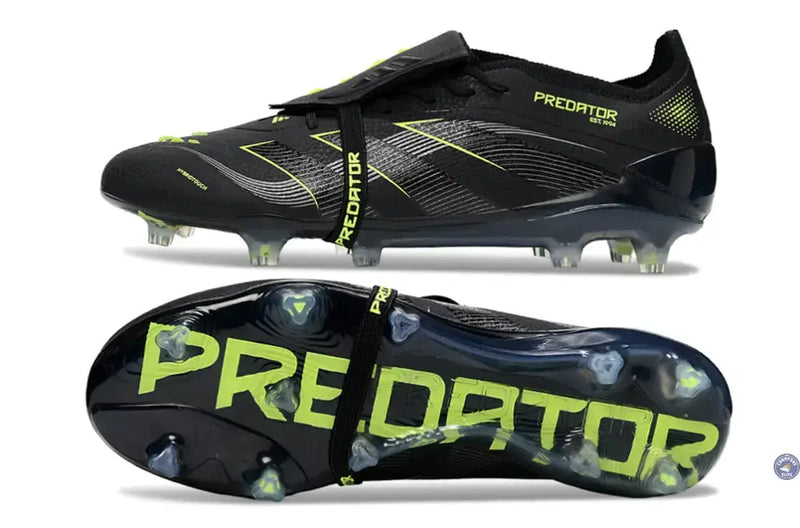 Predator Elite Fold-over Tongue FG - Electric Stealth - Noir/Vert Fluo — visuel 2 sur 4