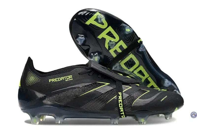 Predator Elite Fold-over Tongue FG - Electric Stealth - Noir/Vert Fluo — visuel 3 sur 4
