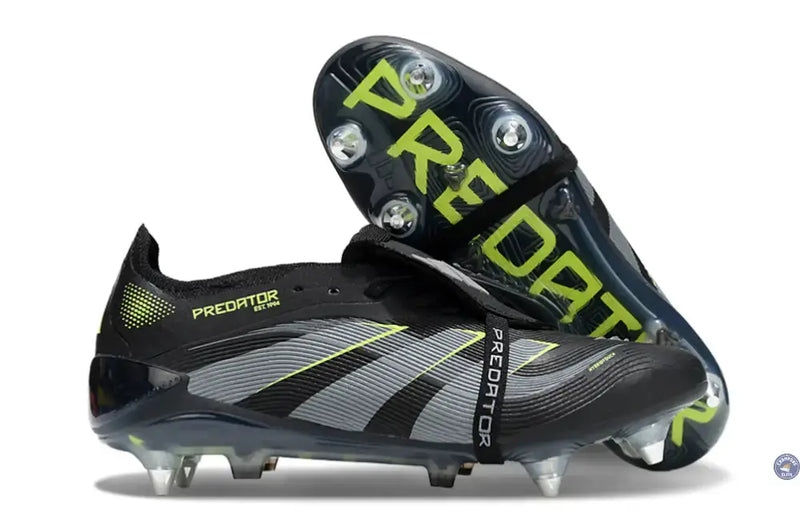 Predator Elite Fold-over Tongue SG - Electric Stealth - Noir/Vert Fluo SG — visuel 1 sur 4